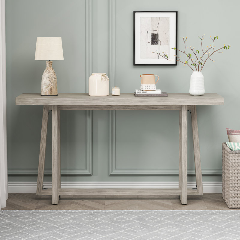 Élégante console rectangulaire pour plusieurs espaces, idéale pour exposer des décorations, des plantes ou comme poste de travail fonctionnel
