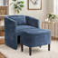 Fauteuil demi-tonneau avec repose-pieds -828744750