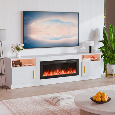 Alazik 80 Inch Fireplace Tv Stand With Fireplace