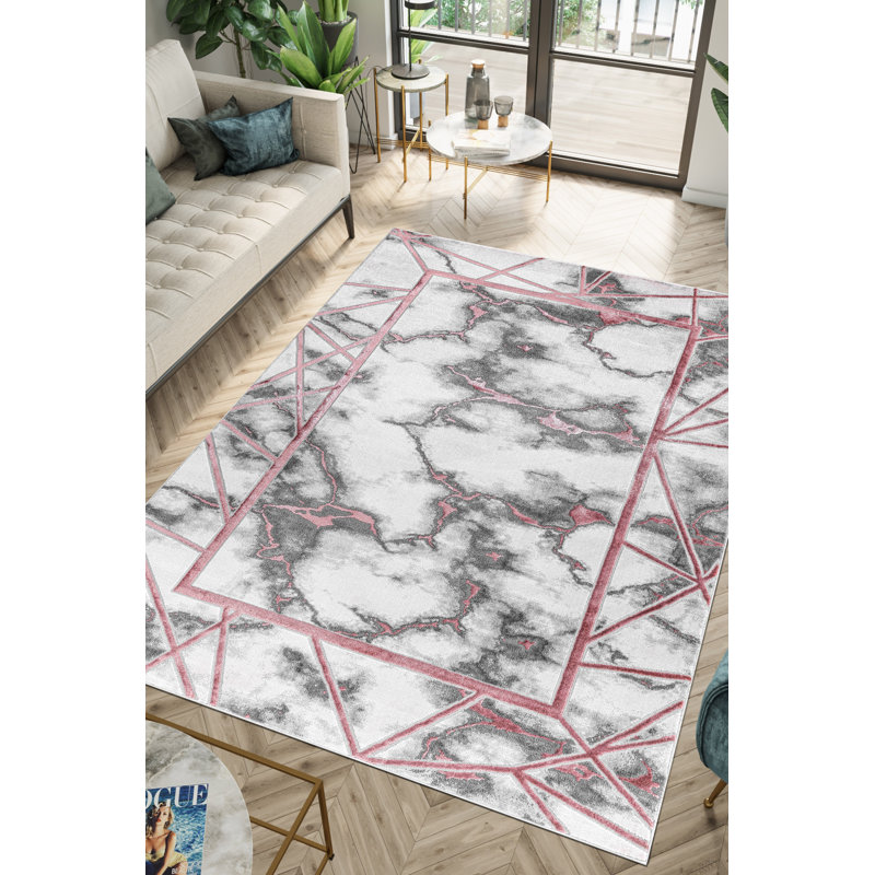 Abstract Area Rug, Rectangle 200 x 290 cm