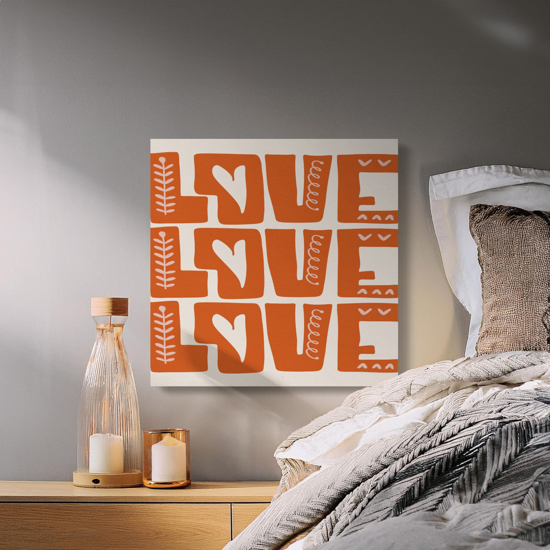 Love Canvas Wall Art, Boho Decor, Gallery Wrapped Print, Modern Art, Archival Quality, Ready to Hang, Statement Piece, Home Decor, Gift Idea
