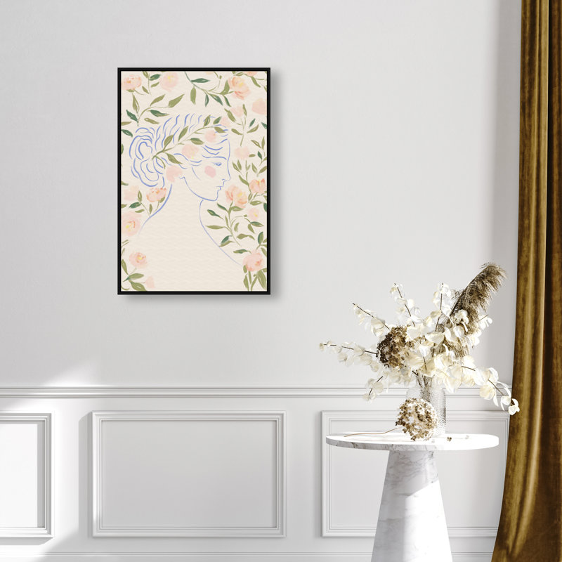 Blooming Hera Canvas People Print by Oliver Gal, Black Frame, 10 x 15, 16"H x 11"W, Black Floater Frame