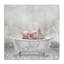 «Baby Piglets Bath Time Cute Animal Design» par Kimberly Allen - cadre flottant, impression sur bois-71019925-107104381