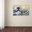 «The Great Kanagawa Wave» par Katsushika Hokusai, reproduction sur toile-653742039