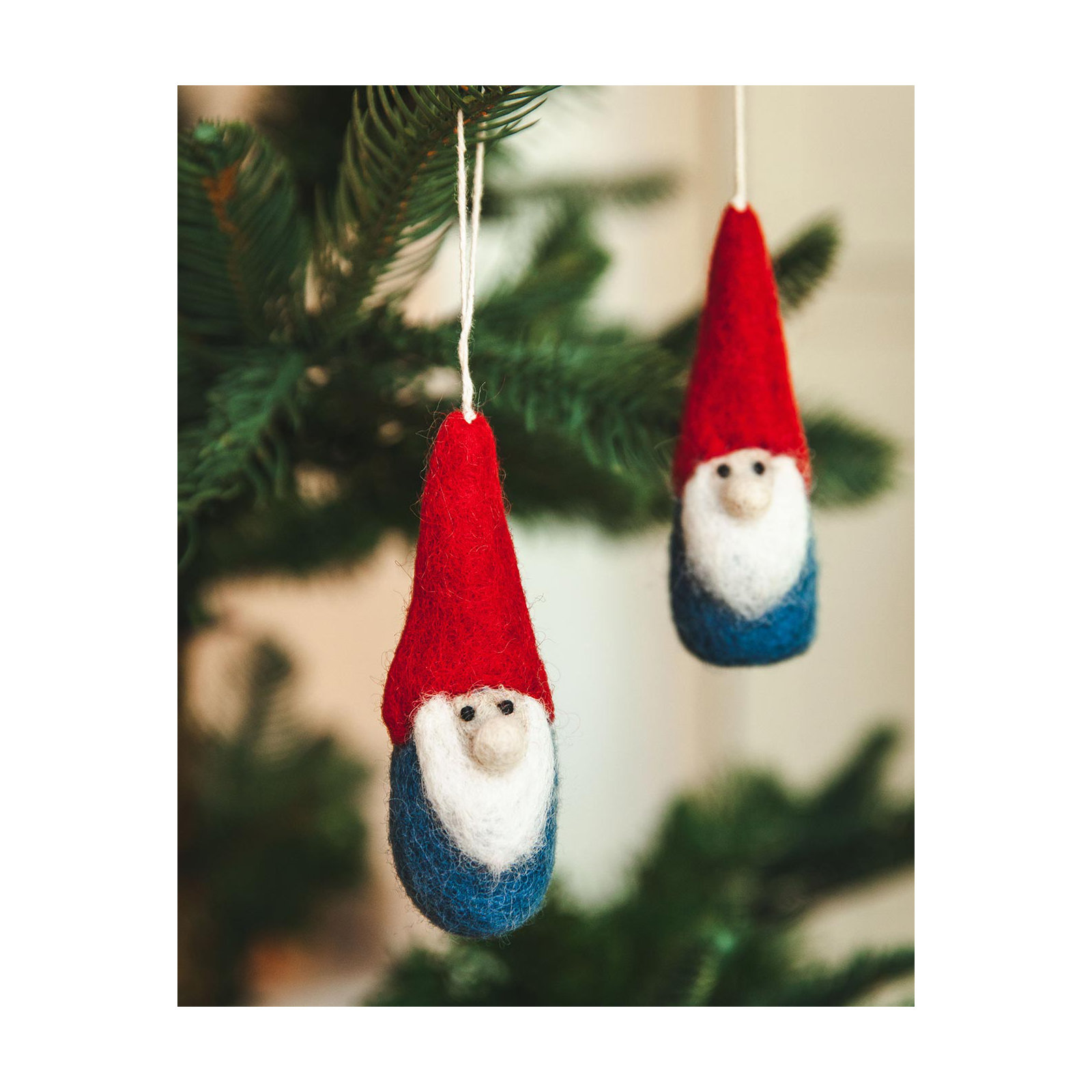 Felted Woodland Gnome Ornament