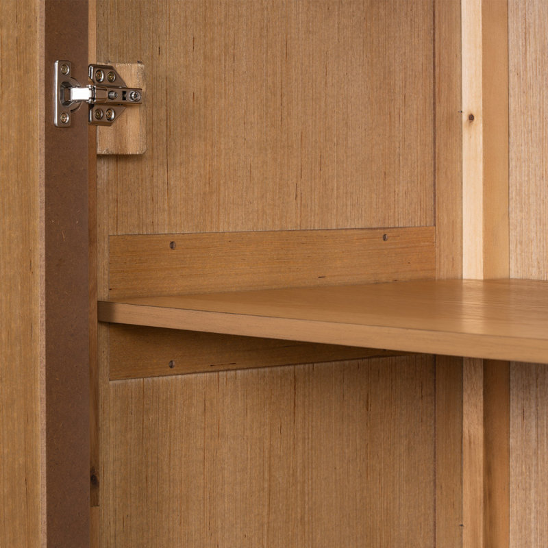 Armoire sophistiquée avec plusieurs fonctions de rangement, Naturel