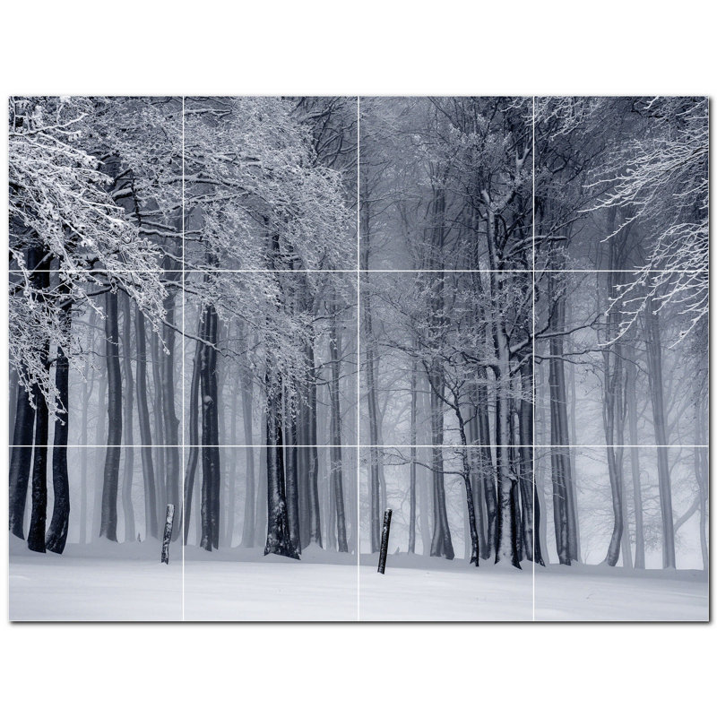 12'' x 12'' Satin Ceramic Decorative Mural
