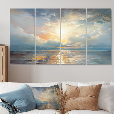 Rouleau - Ocean Wall Art Decor Set 4 Piece