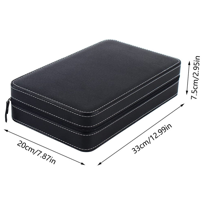 Boîte à montre 10 emplacements +, 13 po x 7,87 po x 2,95 po