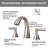 2-Handle Stainless Steel Bathroom Sink Faucet-115827328