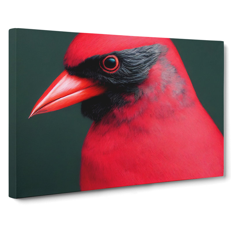 Cardinal Bird - Wrapped Canvas, 35cm H x 50cm W x 3cm D