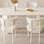 Magnifiques chaises de salle à manger en éponge blanche confortable-110693085