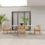 Chaise d'appoint de patio en bois massif Fairbanks-282499297