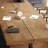 Rustic Industrial Rectangular Solid Wood Dining Table-713396553