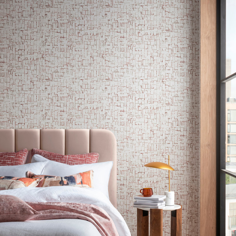 Vivido Quadrata Abstract Non-Woven Wallpaper Roll, Midnight