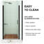 30" x 72" Semi Frameless Pivot Shower Door-94573373