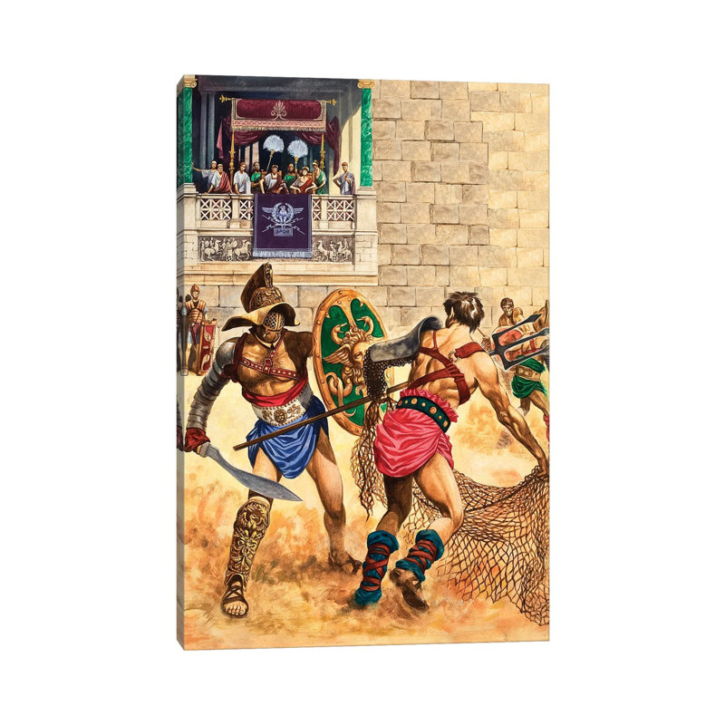 Gladiators by Peter Jackson - Wrapped Canvas Painting