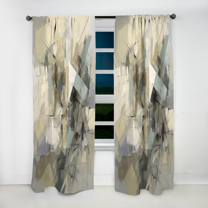Rideau obscurcissant en velours moderne Villette, L 52 po x L 95 po