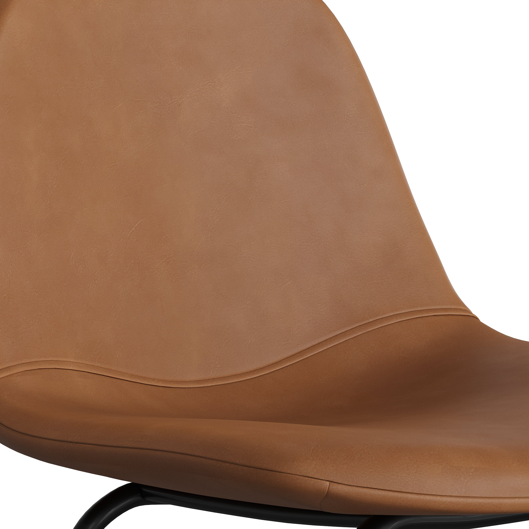 Kody Vegan Leather Bar & Counter Stool, Bar Stool (30.5" Seat Height), Saddle Tan Vegan Leather
