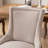 Ultra Side Dining Chair, Thickened fabric chairs with neutrally toned solid wood legs, Bronze nail head, Set of 2