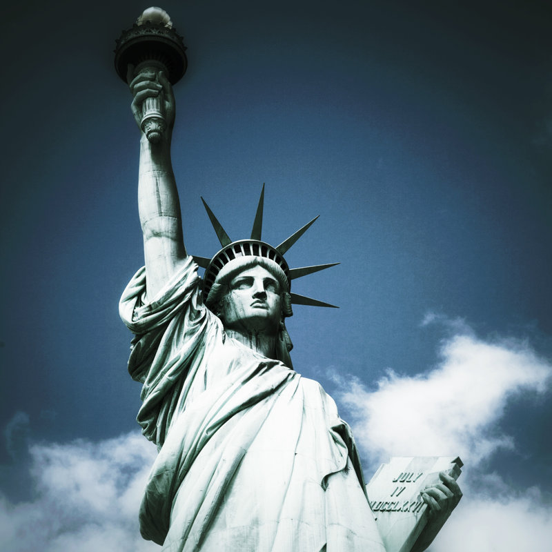 Statue of Liberty - Photographie sur toile tendue, H 30 po x l 30 po