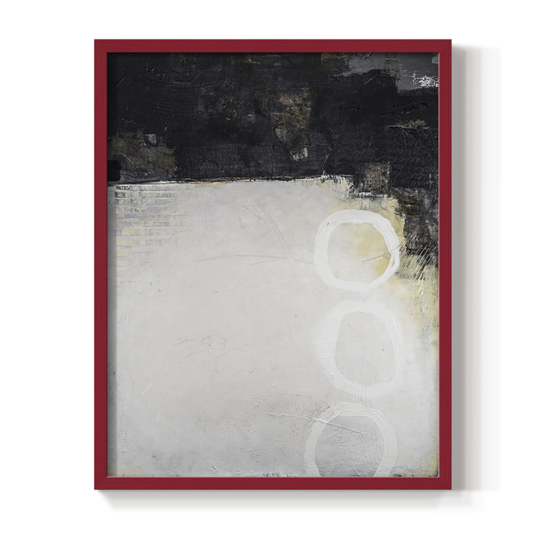 Below the Surface Framed Print - Solid Wood, Red, 10" H x 8" W