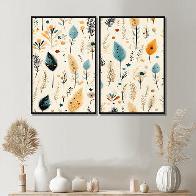 Antique Beige Vintage Minimalism Boho Pattern - Beige Canvas Prints