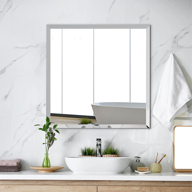 Miroir décoratif de salle de bain rectangulaire sans cadre