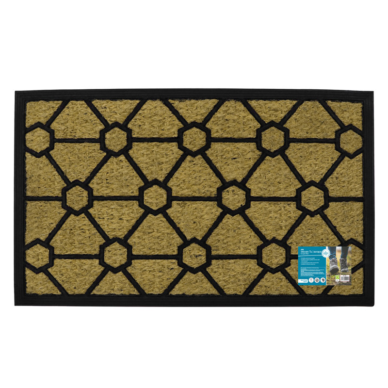 Non-Slip Geometric Outdoor Doormat