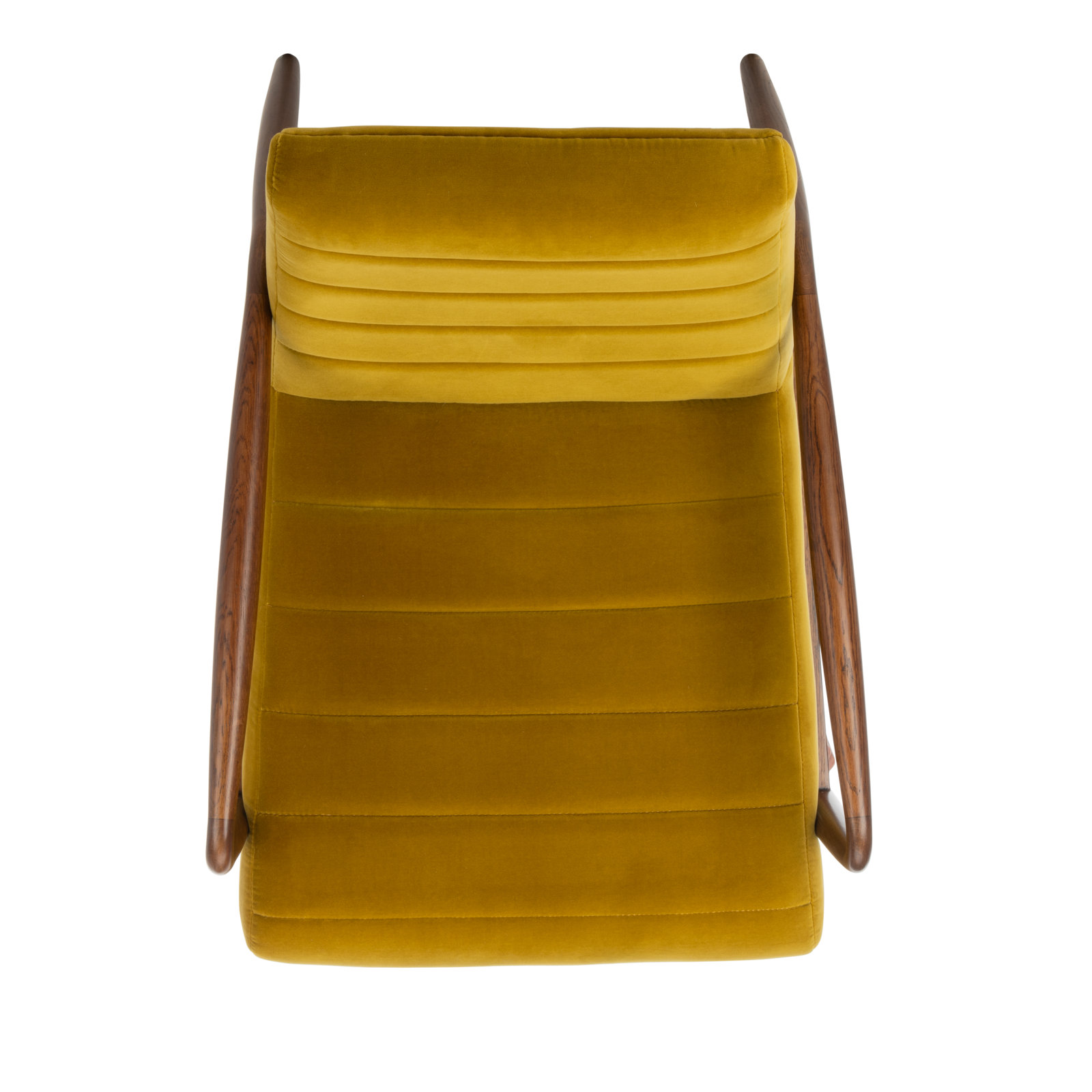 Barrow Oak Velvet Armchair, Gold Velvet