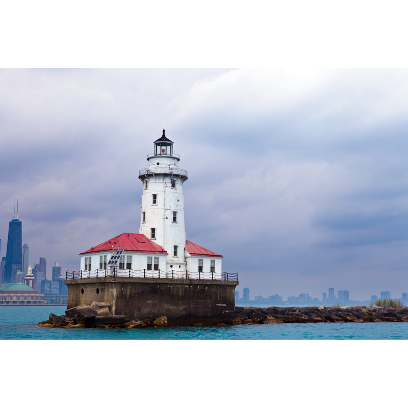 Lighthouse by Maksymowicz - Wrapped Canvas Print, 20cm H x 30cm W x 3.8cm D