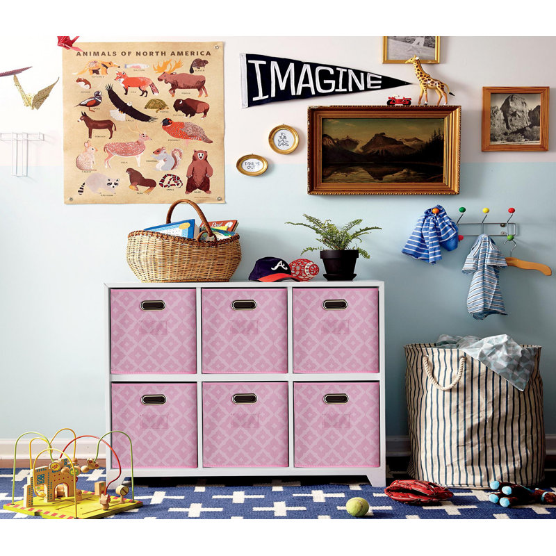 Red Barrel Studio® Decorative Bin, Pink