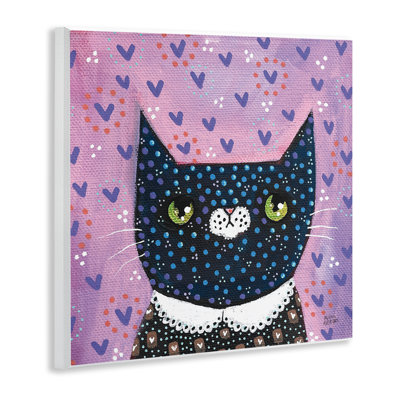 Art mural fantaisiste à motif de chat par Melissa Averinos