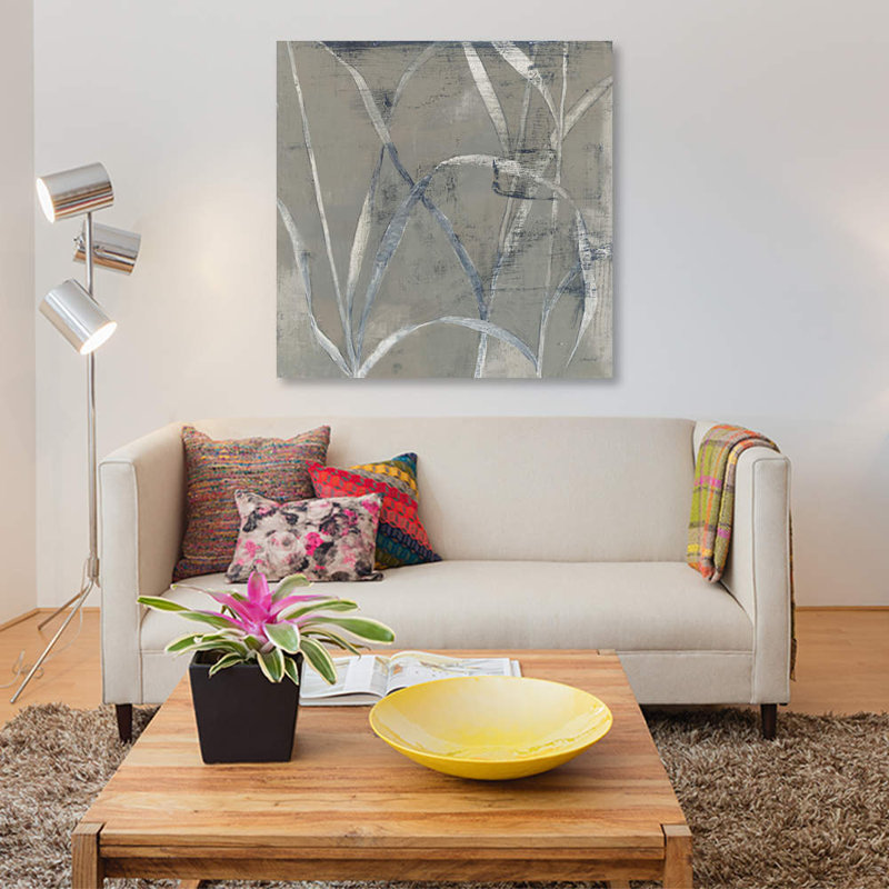 «In the Garden II Gray», impression sur toile, H 18 po x l 18 po x P 1,5 po, Toile tendue