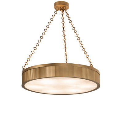 Memphis 6 - Light Dimmable Drum Chandelier
