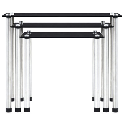 Letona Glass Top Nesting Tables