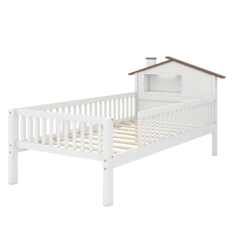 Lit plateforme Alantae, Simple, Blanc