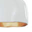 Bianca Ceramic Pendant (Gloss White and Gold)
