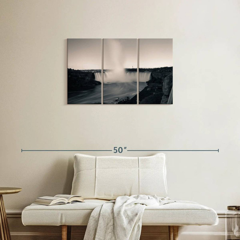 Alvord - Chutes du Niagara monochromes, H 20 po x l 33 po