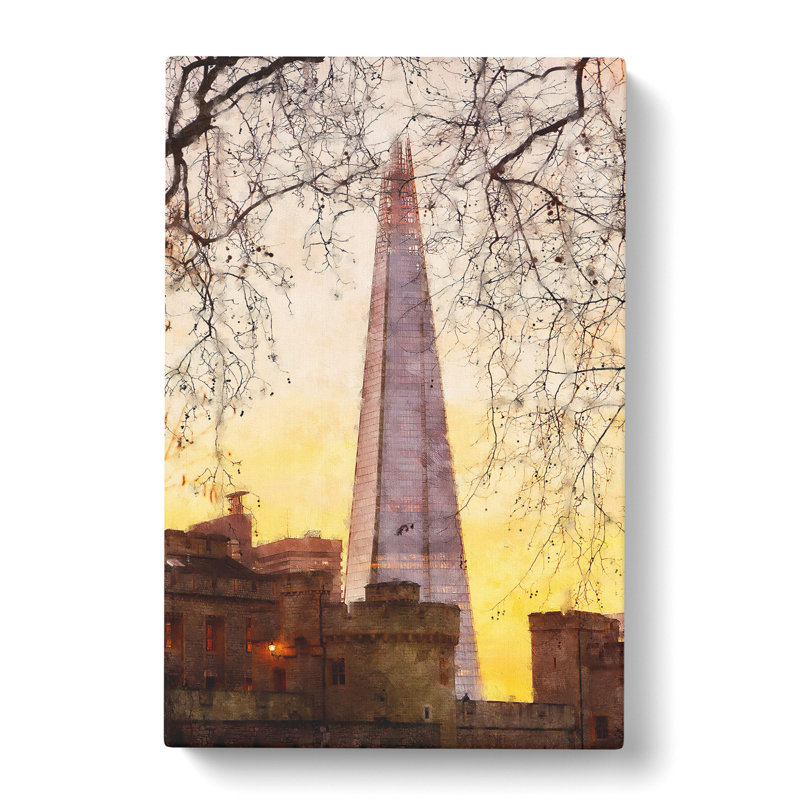 The Shard In London Vol.2 - Wrapped Canvas Print, 76cm H x 50cm W x 3cm D