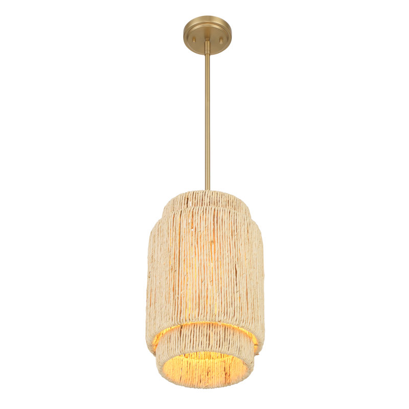 Bay Isle Home™ Azisa - 1 Light Pendant In Signature Brass Finish