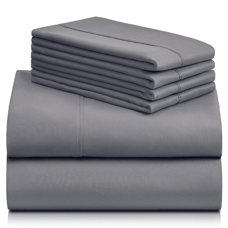 Luxclub 4 PC Aqua Silky Soft Cooling Deep Pocket Performance Sheet Set, Full / Double Sheet Set with 2 Pillowcases