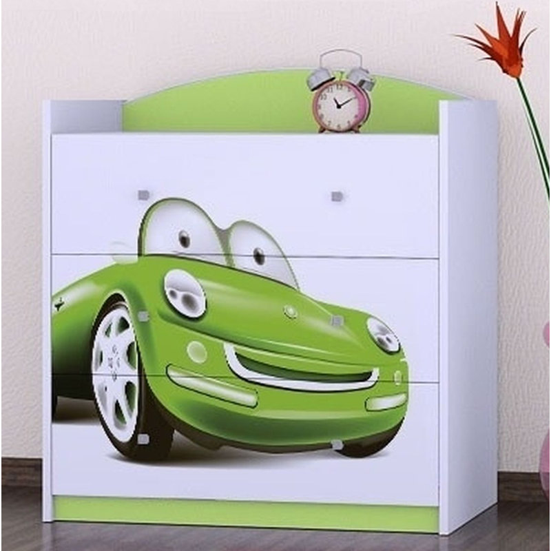 Nickols 3 Drawer Chest, Green