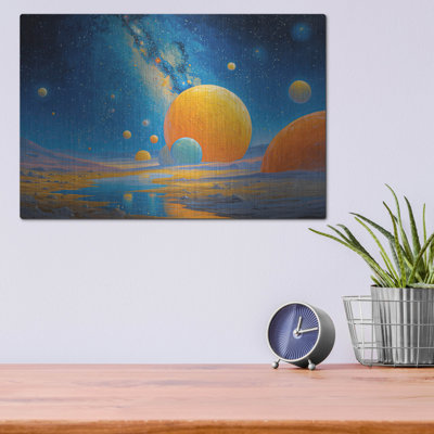  «Universe Glow 2» par Ann Klee, art mural en métal, 16 po x 12 po