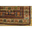 Rare Antique Green Color Tribal Caucasian Kazak Double Niche Prayer Design Rug