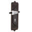 Crystal Parlor Interior Mortise Door Lever with Egg & Dart Long Plate-1275579731