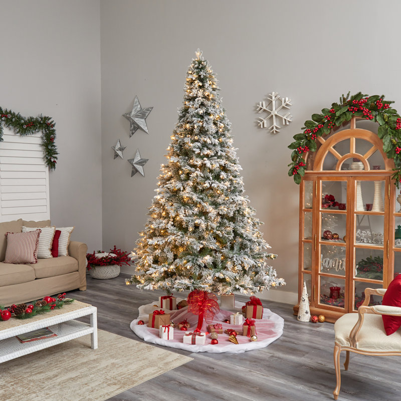The Holiday Aisle® Easy Set-Up Lighted Christmas Tree & Reviews | Wayfair
