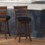 Tabouret de bar pivotant à hauteur échelle de qualité commerciale avec siège rembourré et rembourré-302501663-302501662
