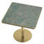 Table carrée bistro moderne tulipe 31,5 pouces avec plateau en faux marbre, facile à assembler, structure en métal robuste-130498590-130498594