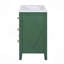 Ensemble de meuble-lavabo avec lavabo en céramique, ensemble de meuble-lavabo simple autoportant avec 3 tiroirs, armoire de rangement en bois massif